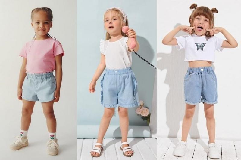 Áo thun phối với quần short