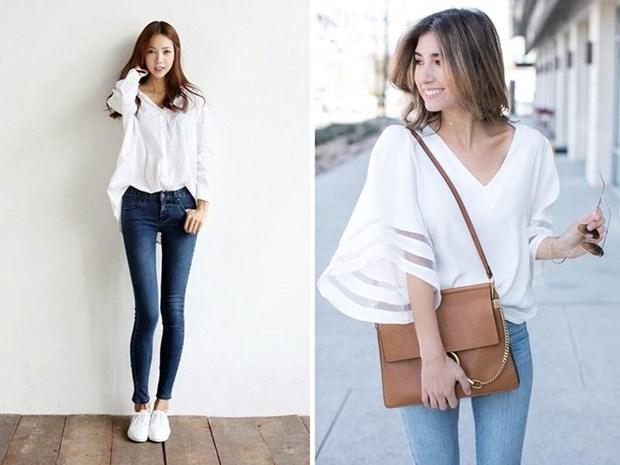 Với một chiếc áo trắng, bạn có thể mix cùng chân váy bút chì, váy hoa dáng xòe, váy maxi, quần jeans hay những chiếc quần dài in họa tiết ấn tượng đều cho bạn cảm giác mát mẻ trong những ngày hè nắng nóng.
