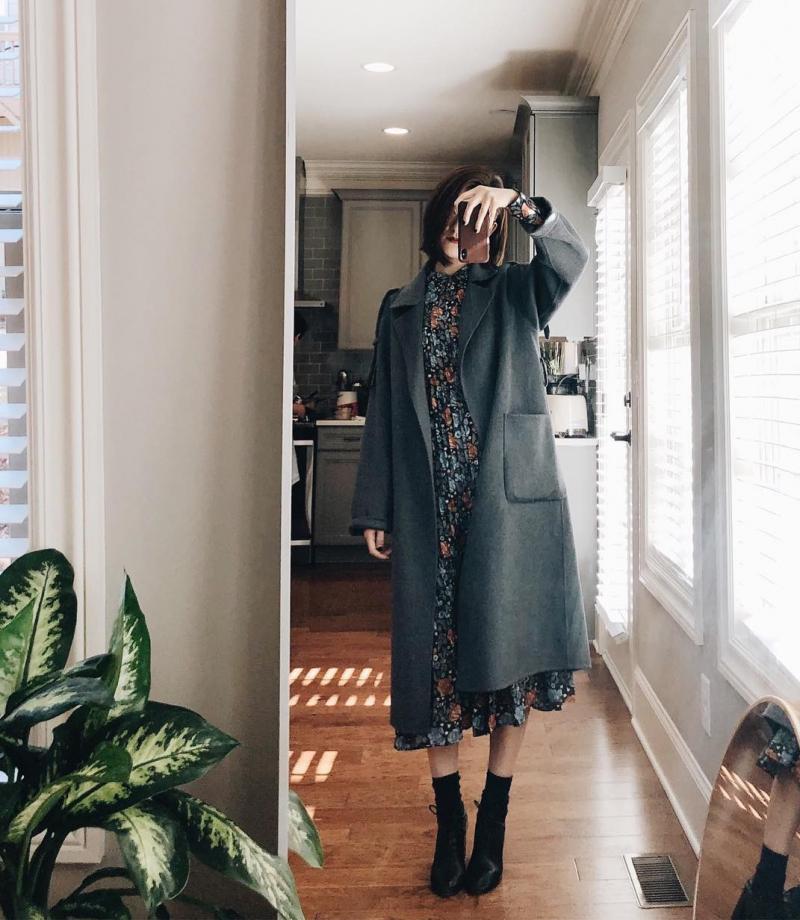 Áo trench coat/áo khoác dạ dáng dài đón Tết