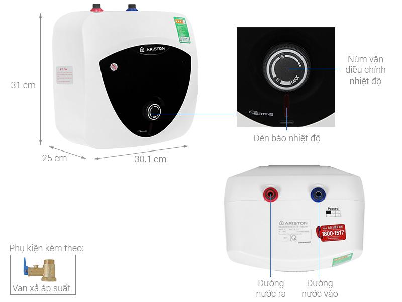 Bình nóng lạnh Ariston 30l Slim 30 ST