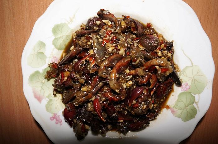 Món ba khía muối