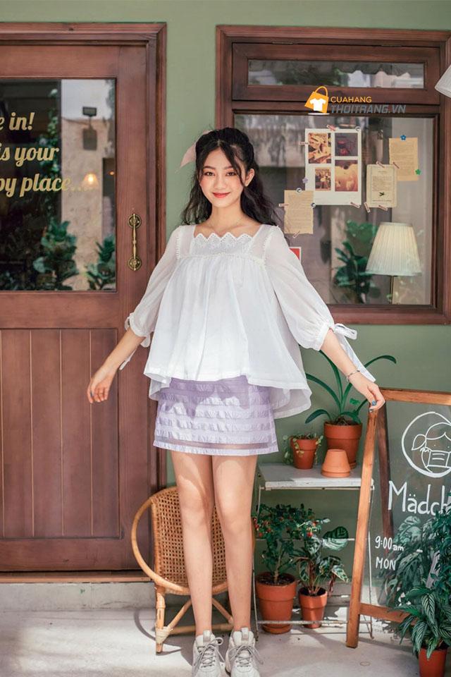 Babydoll với chân váy