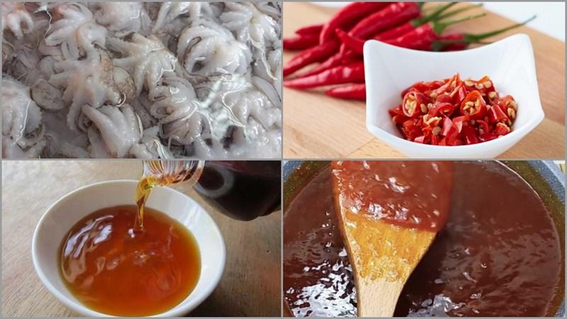 Bạch tuộc chiên mắm me