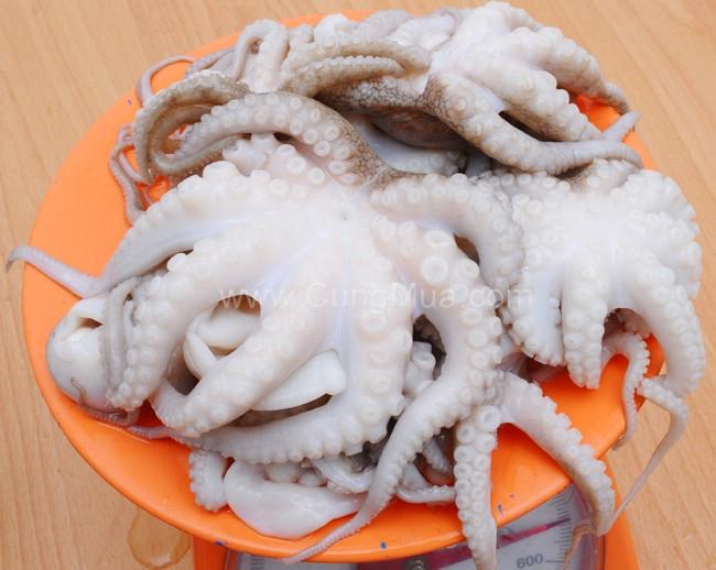 Bạch tuộc xào cà tím