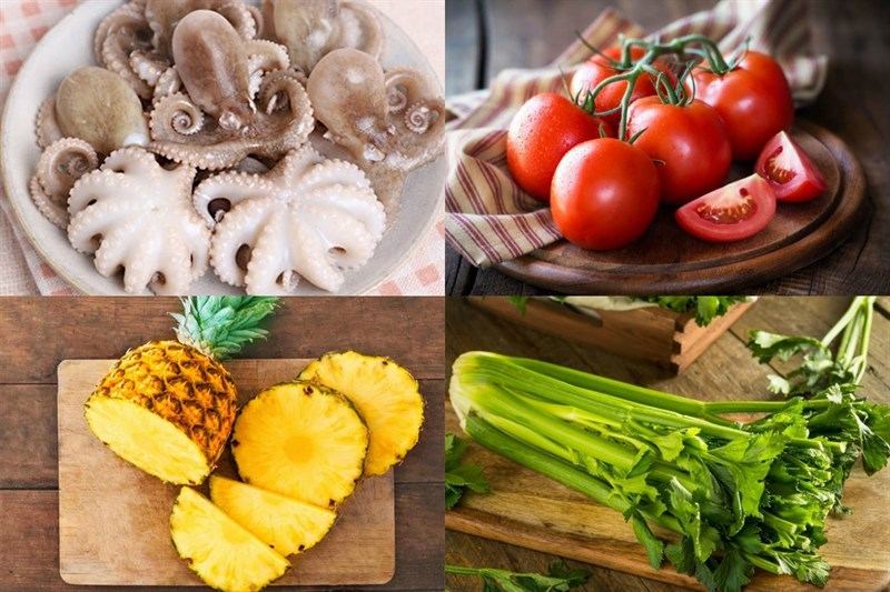 Bạch tuộc xào chua ngọt