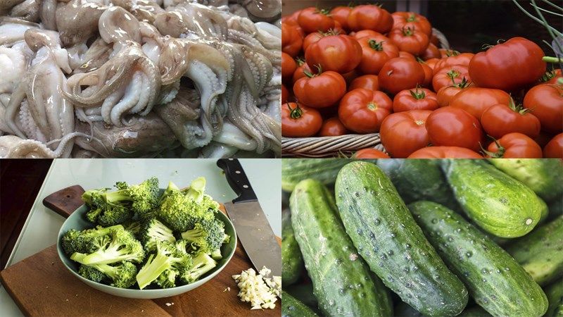 Bạch tuộc xào thập cẩm