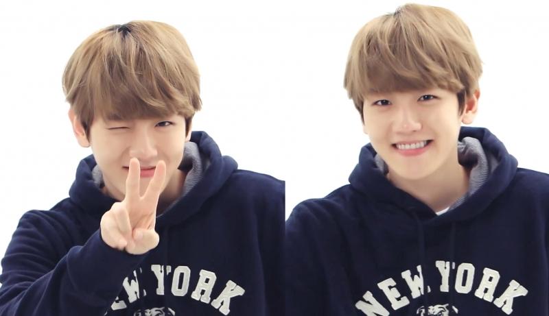 Baekhyun với nụ cười ngọt ngào, trẻ trung