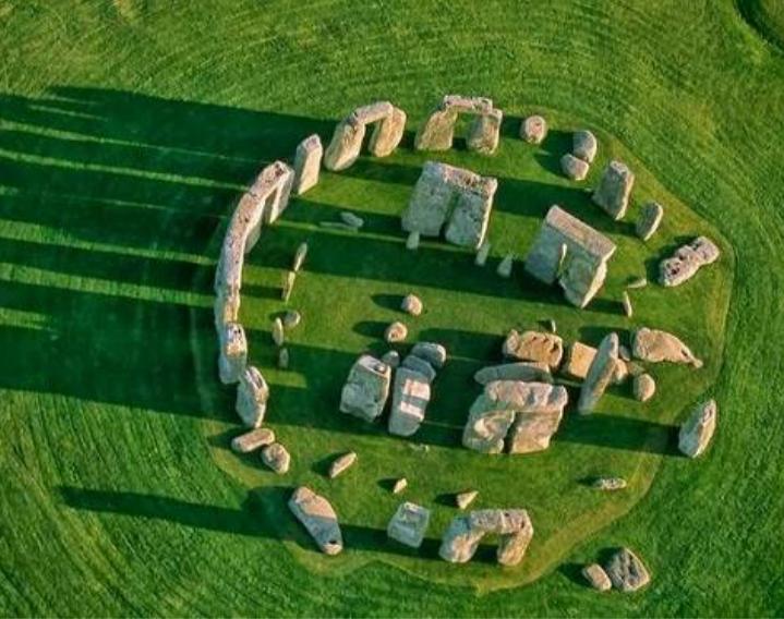 Bãi đá Stonehenge nhìn từ trên cao