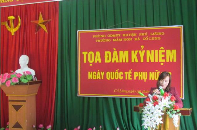 Bài diễn văn khai mạc lễ kỷ niệm ngày Quốc tế Phụ nữ mùng 8/3 số 9