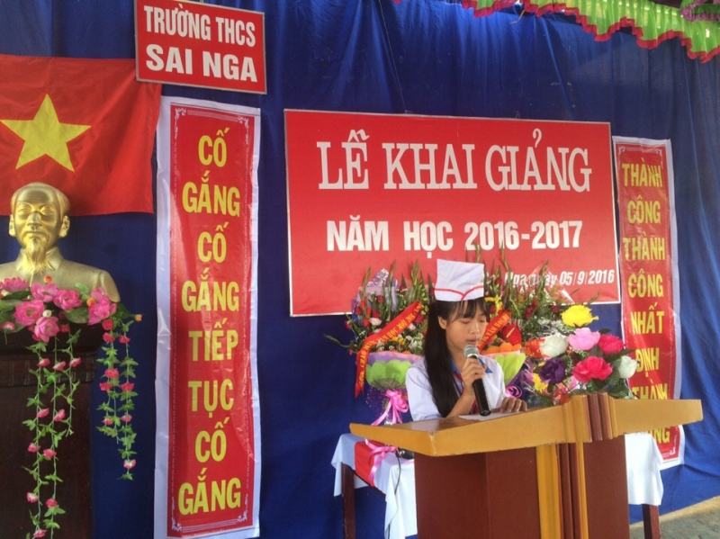 Bài phát biểu khai giảng năm học mới của học sinh THCS (số 1)