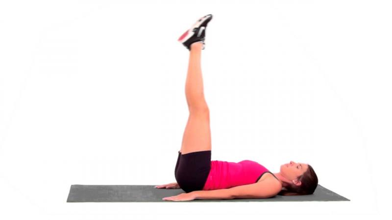 Bài tập nâng chân vuông góc ( Leg lifts )