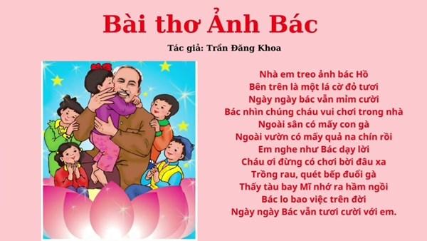 Bài thơ: Ảnh Bác