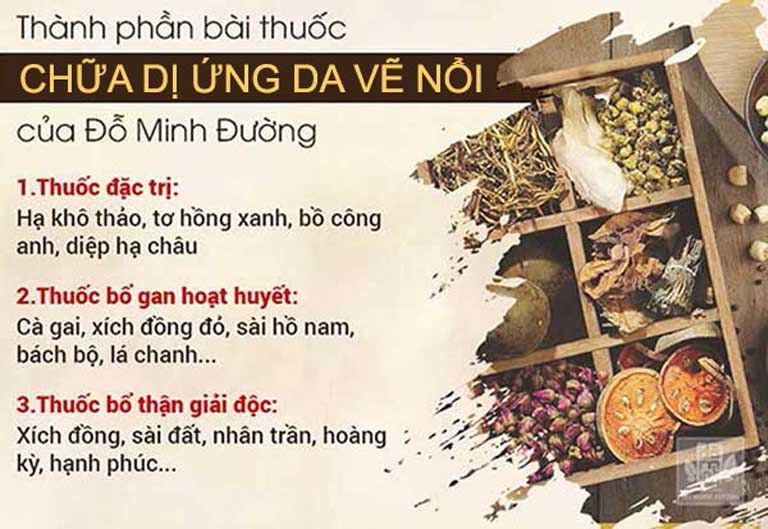 Bài thuốc Mề đay Đỗ Minh