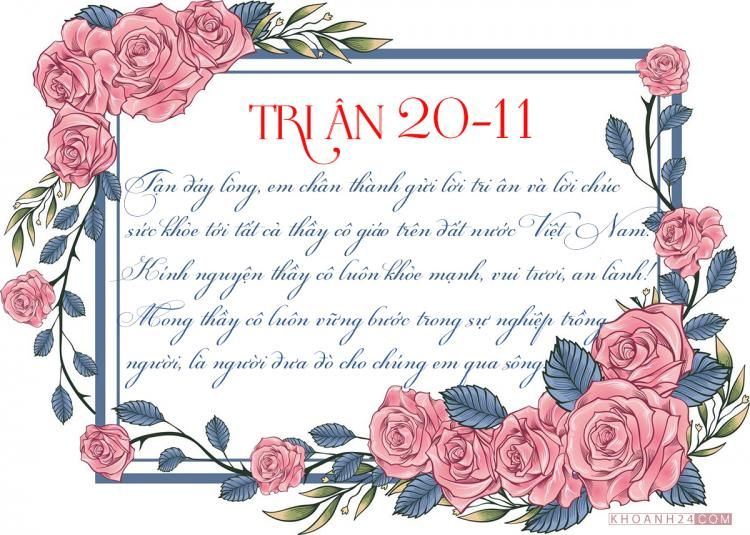 Lời chúc bằng tiếng anh hay và ý nghĩa nhân ngày 20-11