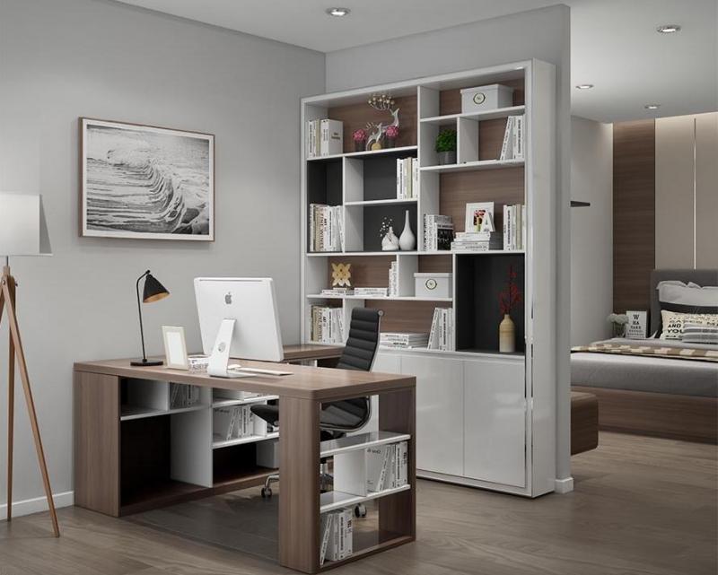 Chỉ cần nhìn vào các ngăn là sẽ thấy được sự khoa học của mẹ khi sắp xếp sách