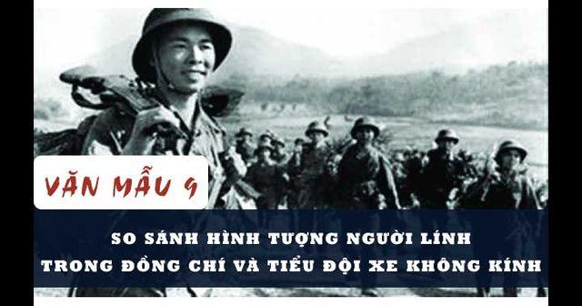 Bài văn so sánh hình ảnh người lính trong hai bài thơ 