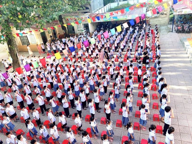 Bài văn tả buổi lễ chào cờ đầu tuần số 9