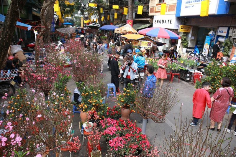 Bài văn tả cảnh chợ hoa ngày tết quê em số  2