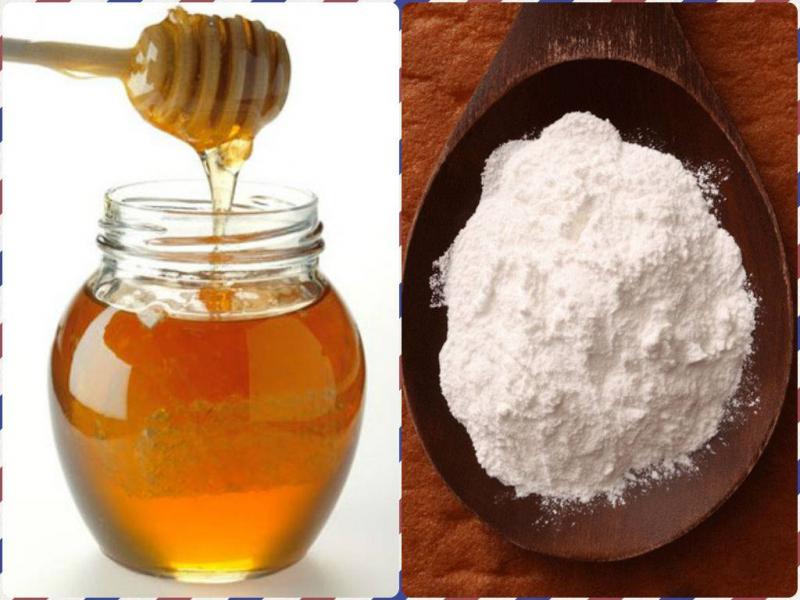 Trị thâm mụn bằng baking soda và mật ong