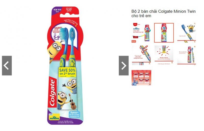 Bàn chải đánh răng Colgate Minion Twin