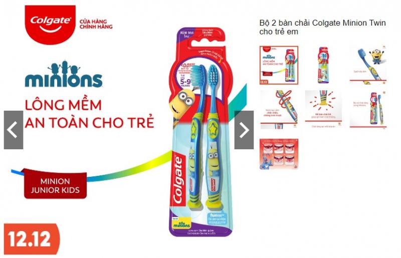 Bàn chải đánh răng Colgate Minion Twin