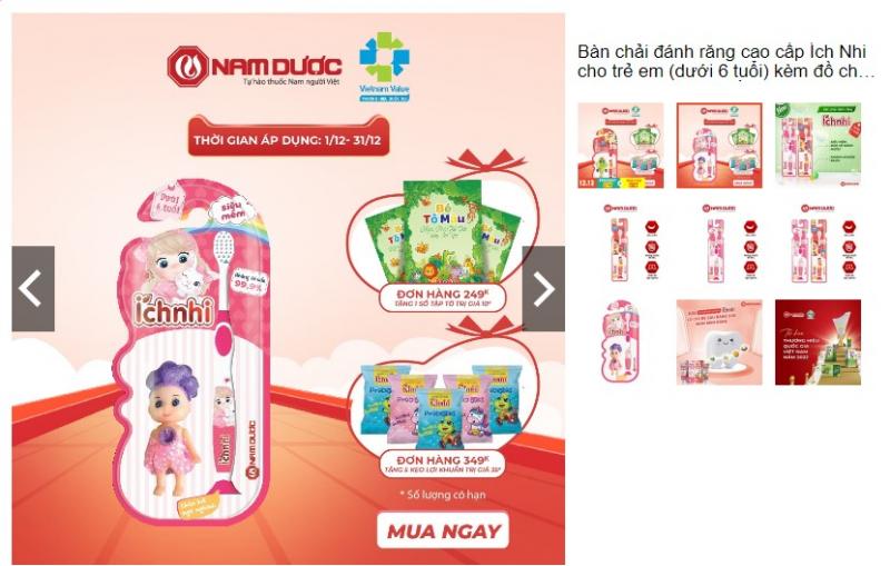 Bàn chải đánh răng Ích Nhi