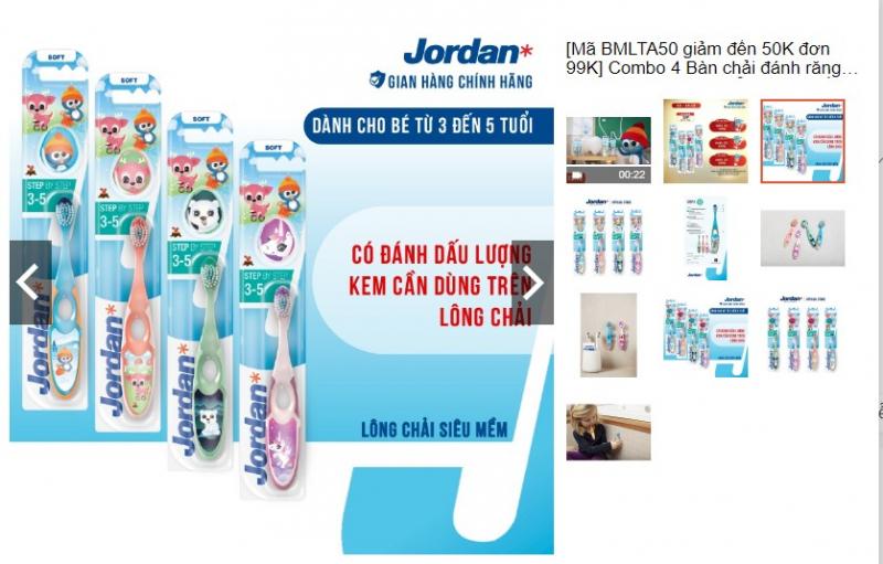 Bàn chải đánh răng Jordan Step 2