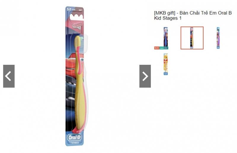 Bàn chải đánh răng Oral B Kid Stages 1