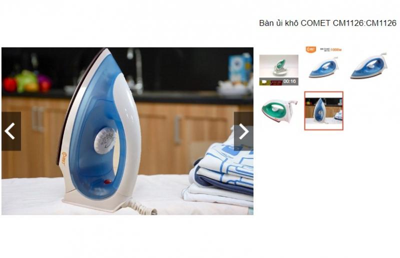 Bàn ủi khô COMET