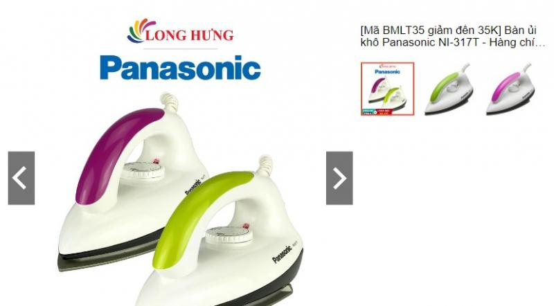Bàn ủi khô Panasonic