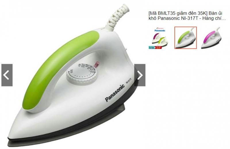 Bàn ủi khô Panasonic