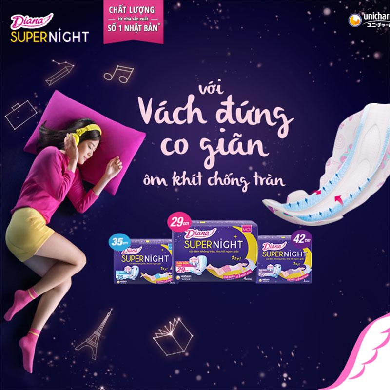 Băng Vệ Sinh Ban Đêm Super Night 35cm
