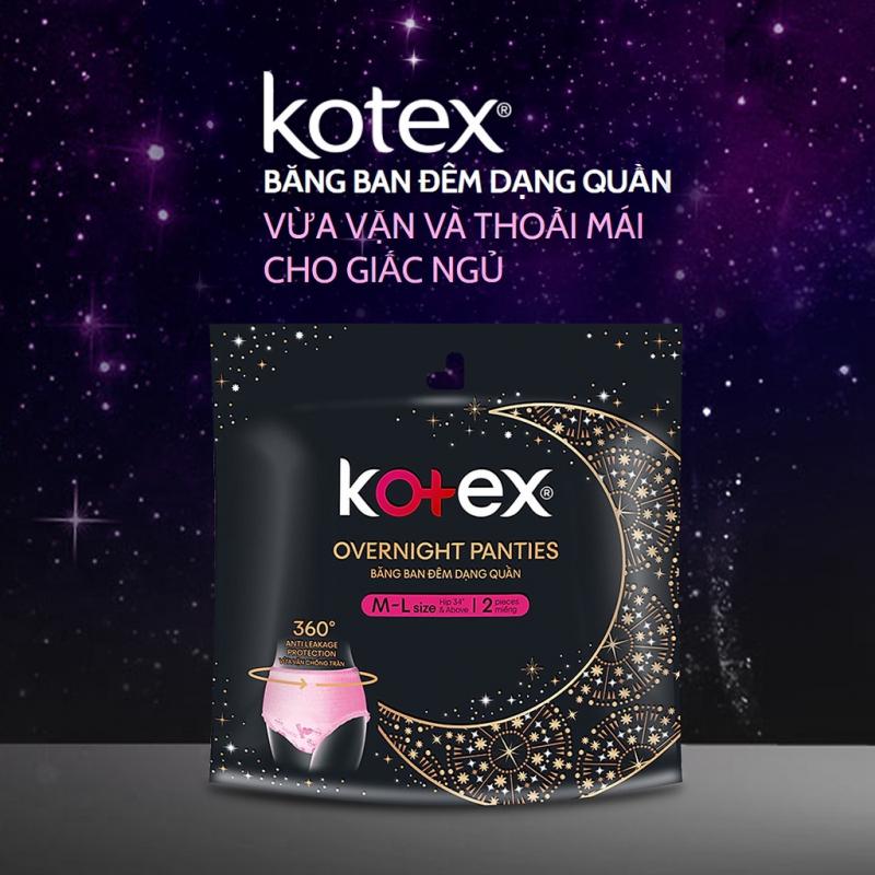 Băng vệ sinh đêm dạng quần 2M/16 Kotex