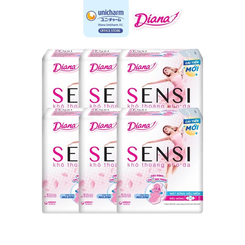 Băng vệ sinh Diana Sensi siêu mỏng cánh