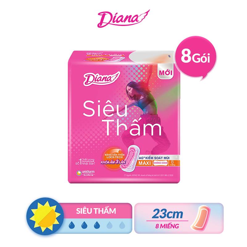 Băng Vệ Sinh Diana siêu thấm siêu mỏng không cánh