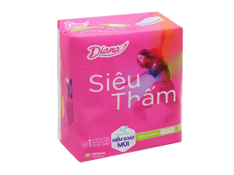 Băng Vệ Sinh Diana siêu thấm siêu mỏng không cánh