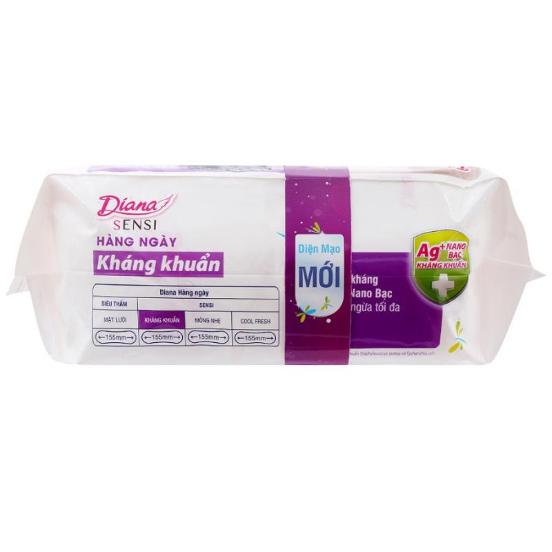 Băng Vệ Sinh Hàng Ngày Sạch Khuẩn Sensi Diana 40 Miếng