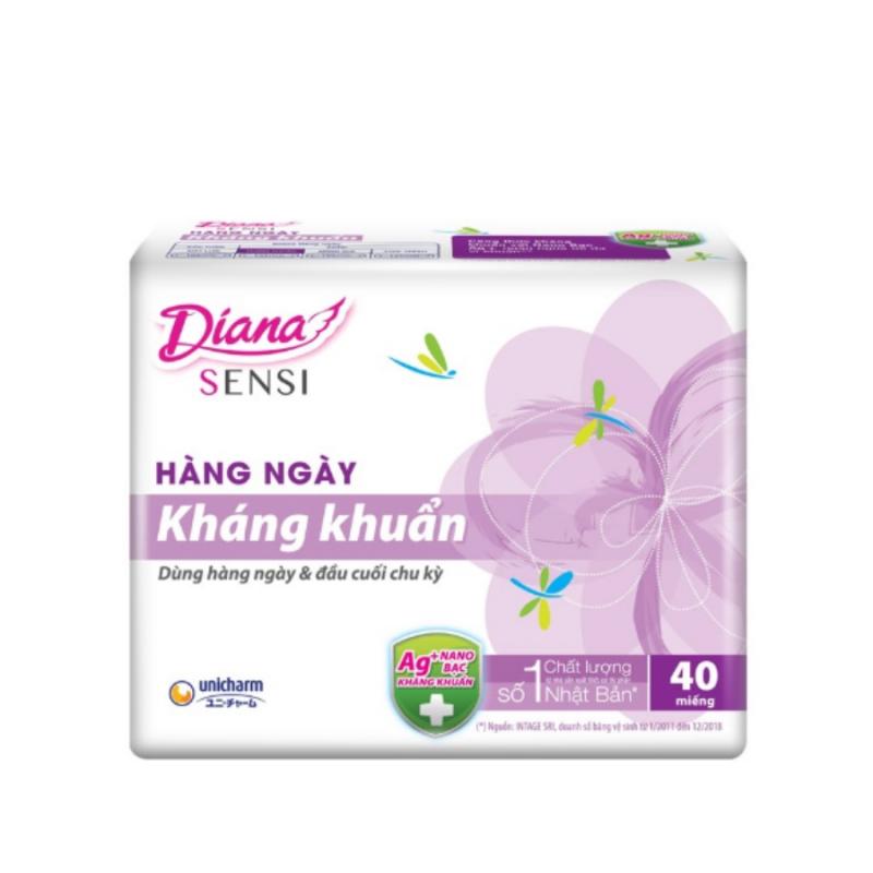 Băng Vệ Sinh Hàng Ngày Sạch Khuẩn Sensi Diana 40 Miếng