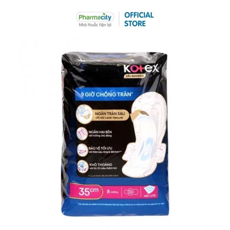 Băng vệ sinh Kotex ban đêm có cánh 35cm (8 miếng)