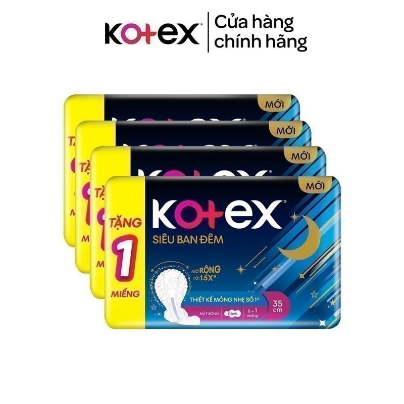 Băng vệ sinh Kotex ban đêm có cánh 35cm (8 miếng)