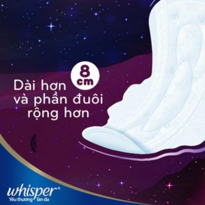 Băng Vệ Sinh Siêu Mỏng Có Cánh Ban Đêm SkinLove 31CM Whisper