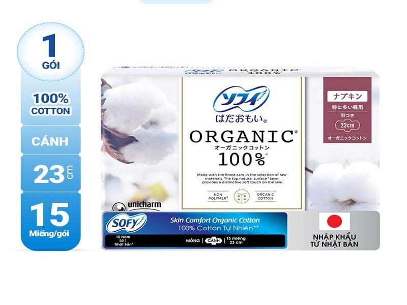 Băng vệ sinh siêu mỏng có cánh Sofy Organic