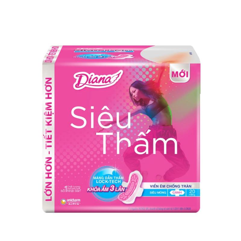 Băng Vệ Sinh Siêu Thấm Siêu Mỏng Cánh 23cm