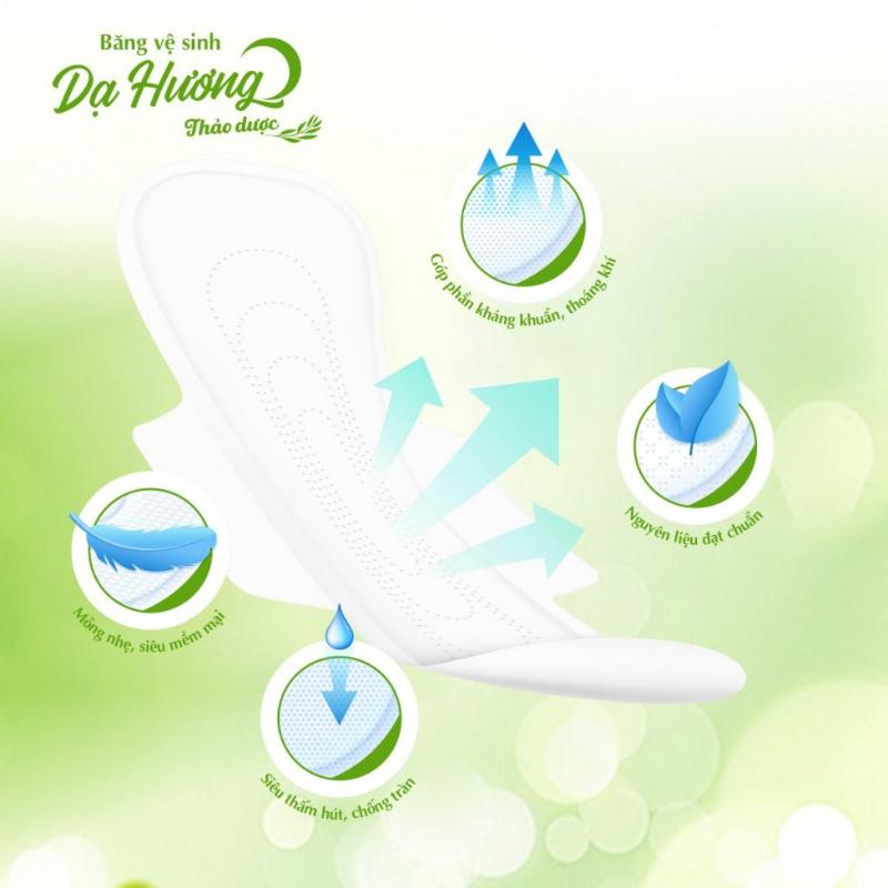 Băng vệ sinh thảo dược Dạ Hương ban đêm 29cm