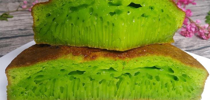 Bánh bò nướng lá dứa