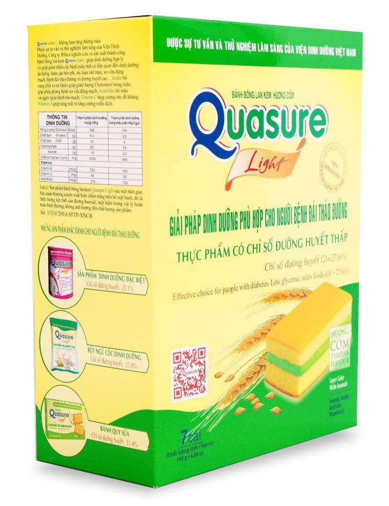 Bánh bông lan Quasure Light hương cốm