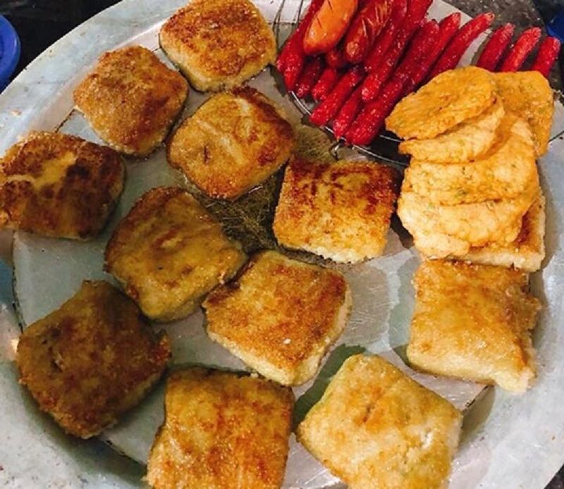 Bánh chưng rán Cầu Đông