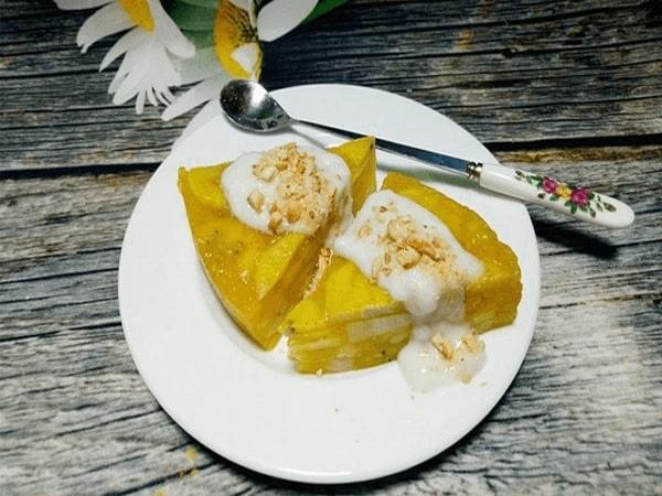 Bánh chuối hấp cốt dừa