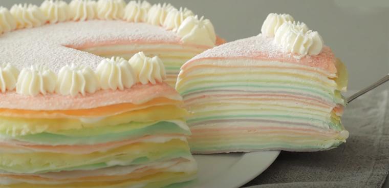Bánh Crepe cầu vồng