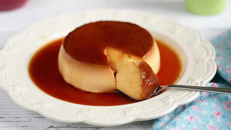 Bánh flan cam phủ caramel